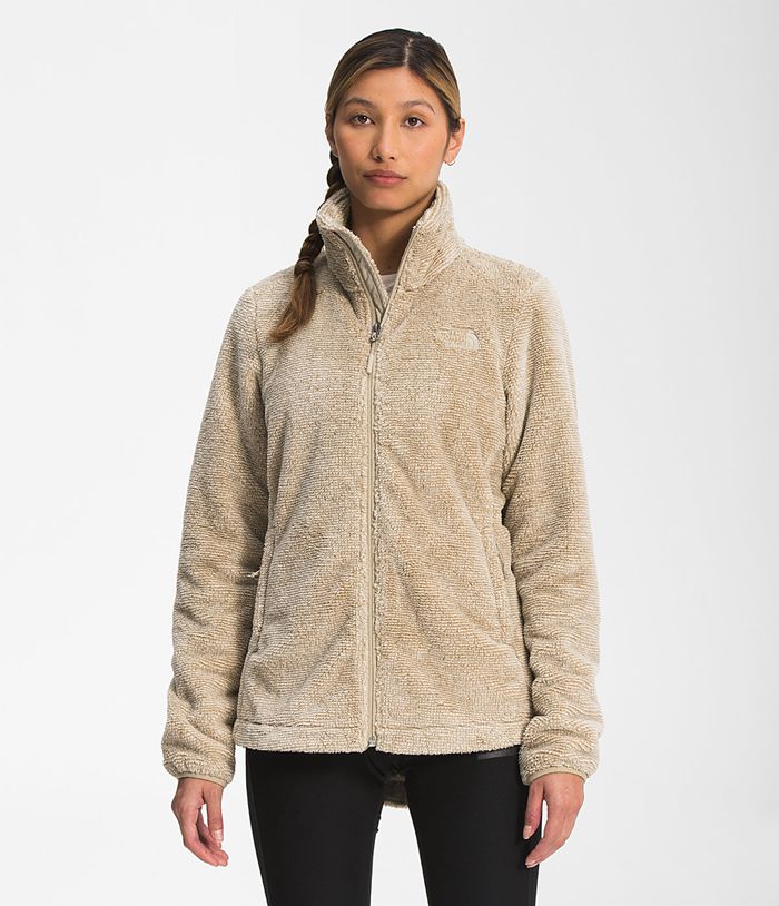 The North Face Womens Softshell Jacket Printed Multi-Color Osito 718EYVIZU - Beige